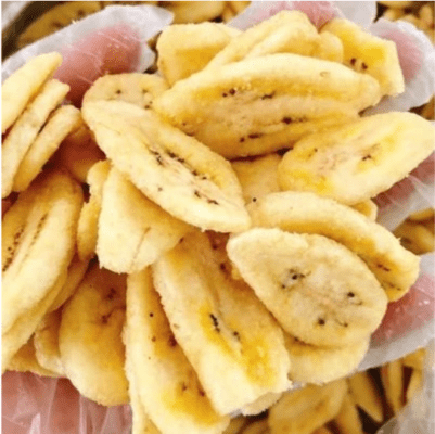 Chuối sấy màu tự nhiên